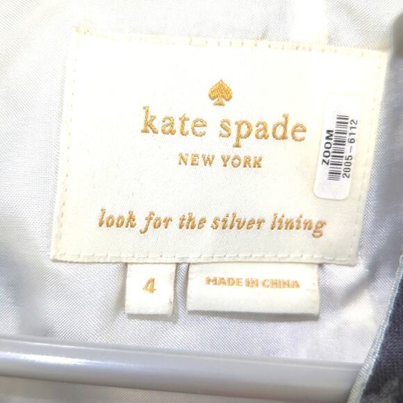 Kate Spade Leena Floral Shift Dress Women's 4 Silk Sleeveless Formal Cocktail - Picture 5 of 9